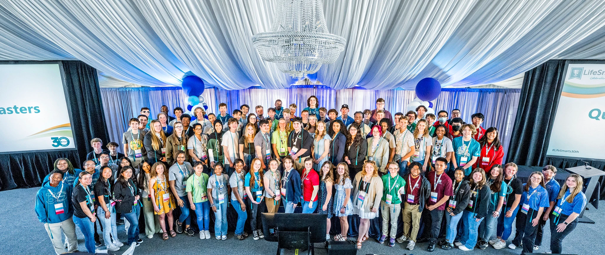 LifeSmarts competitors gathered on stage at the national competition